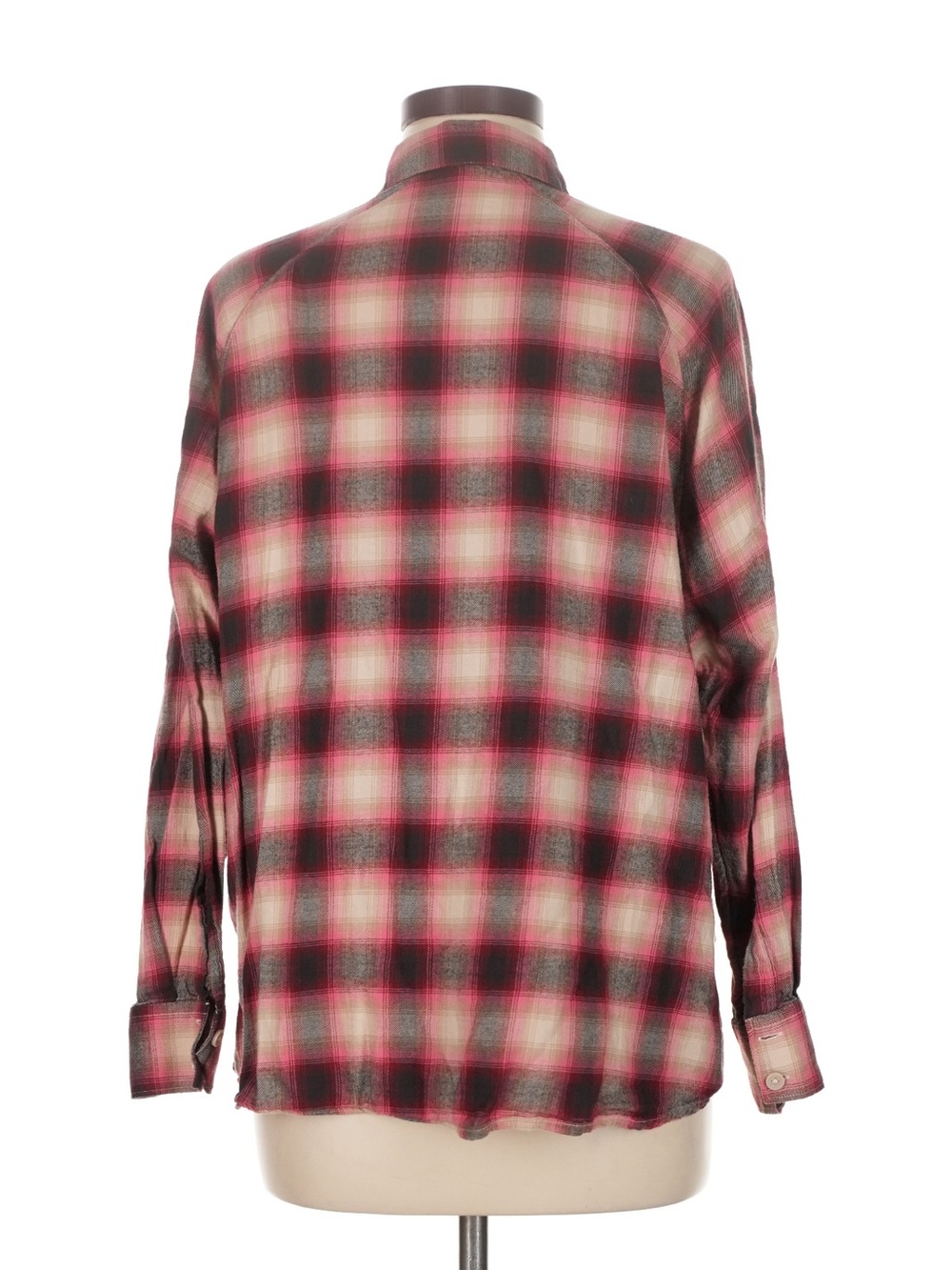 Levi's Red and Black Plaid Button-Down Shirt - Picture 2 of 4